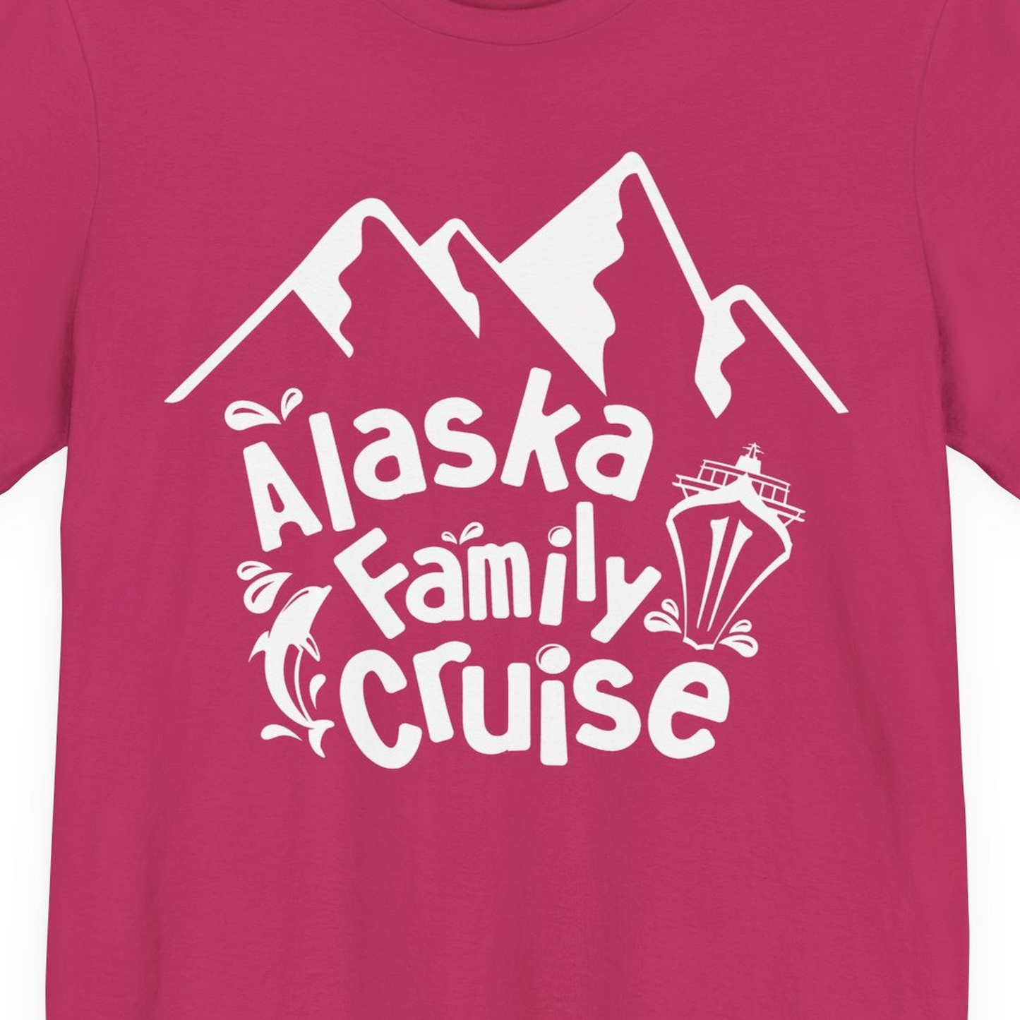 Alaska Family Cruise Adventure Shirt Premium T-Shirt – Berry – Alaska Cruise Shirts Close Up