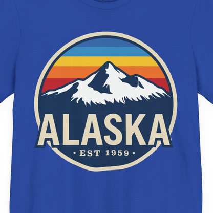 Alaska Vintage Shirt Premium T-Shirt – True Royal – Alaska Cruise Shirts Close Up