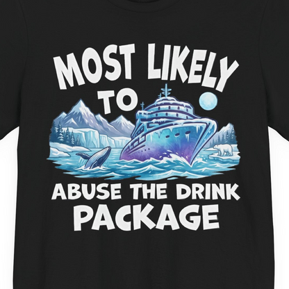 Funny Alaska Cruise Shirt Premium T-Shirt – Black – Alaska Cruise Shirts Close Up