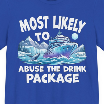 Funny Alaska Cruise Shirt Premium T-Shirt – True Royal – Alaska Cruise Shirts Close Up