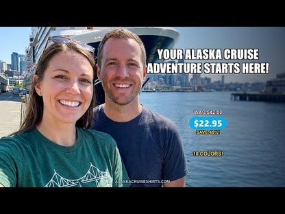 Sitka Alaska Nautical Line Art Shirt - Bridge Boat Compass Design — T-Shirt - Video Demo