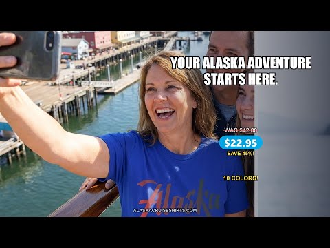 Alaska Script Wordmark Shirt - Modern Gradient Minimalist Travel Tee — T-Shirt - Video Demo
