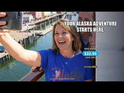 Alaska Script Wordmark Shirt - Modern Gradient Minimalist Travel Tee — T-Shirt - Video Demo