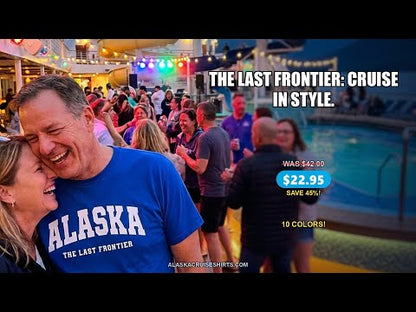 Alaska The Last Frontier Bold Collegiate Vintage State Pride Shirt — T-Shirt - Video Demo