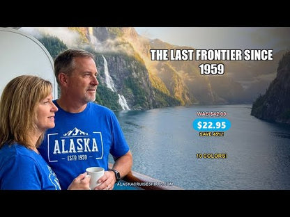 Vintage Alaska Estd 1959 Shirt - Retro Mountain Graphic Apparel — T-Shirt - Video Demo