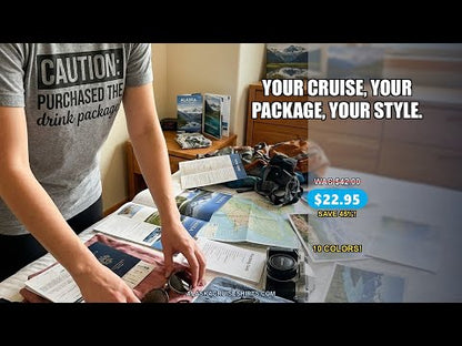Caution Purchased Drink Package Funny Cruise Vacation T-Shirt — T-Shirt - Video Demo