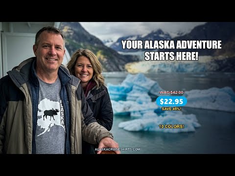 Alaska Moose Silhouette Shirt - Bold Wildlife State Map Graphic Tee — T-Shirt - Video Demo