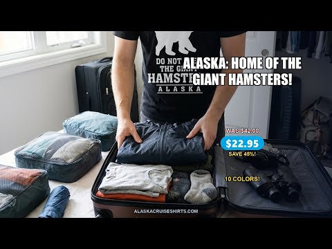 Funny Alaska Bear Warning Shirt - Do Not Feed the Giant Hamsters Tee — T-Shirt - Video Demo