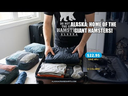 Funny Alaska Bear Warning Shirt - Do Not Feed the Giant Hamsters Tee — T-Shirt - Video Demo