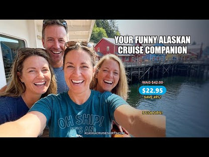Oh Ship Alaskan Cruise Shirt - Funny Ship and Iceberg Travel Design — T-Shirt - Video Demo