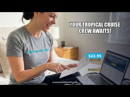 Cruisin Crew Shirt Tropical Family Group Cruise 2026 Caribbean Islands — T-Shirt - Video Demo