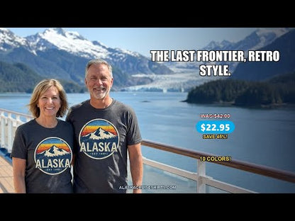 Alaska Vintage Shirt - Retro Mountain Sunset Graphic Est 1959 Tee — T-Shirt - Video Demo