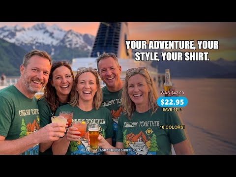 Alaska Cruise Adventure Nature Landscape Retro Family Shirt — T-Shirt - Video Demo