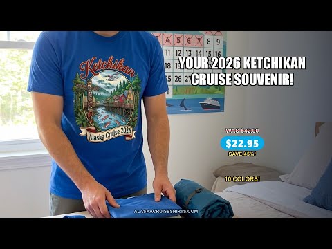 Ketchikan Alaska Cruise 2026 Vintage Souvenir Vacation Shirt — T-Shirt - Video Demo