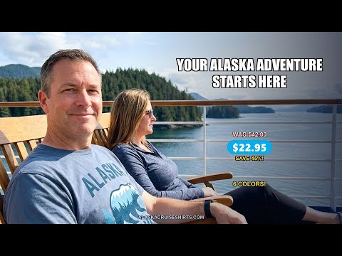 Alaska Cruise Shirt Bear Silhouette Forest Wildlife Nature Tee — T-Shirt - Video Demo
