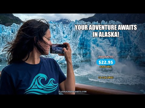 Alaska Cruise Adventure Retro Badge Shirt - Mountains Bear Ship Family — T-Shirt - Video Demo