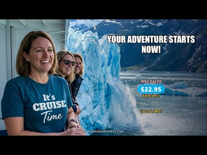 It’s Cruise Time Bold Vacation Graphic Cruise Shirt Tee — T-Shirt - Video Demo