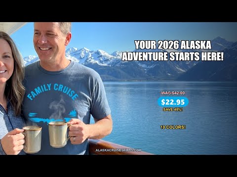 Alaska Family Cruise Shirt 2026 Mountains Wildlife Adventure Tee — T-Shirt - Video Demo