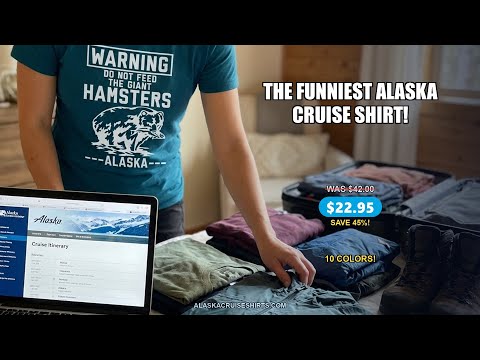 Funny Alaska Bear Warning Sign Shirt - Do Not Feed the Giant Hamsters — T-Shirt - Video Demo