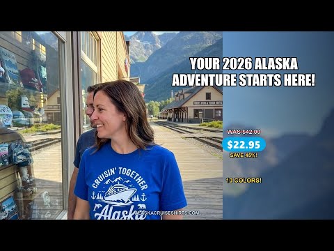 Alaska Cruise Adventure Shirt - Wildlife Mountains Nautical 2026 — T-Shirt - Video Demo