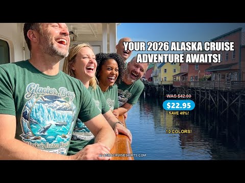 Glacier Bay Alaska Cruise 2026 Wildlife Adventure Souvenir Shirt — T-Shirt - Video Demo