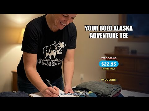 Alaska Moose Silhouette Shirt - Bold Wildlife Graphic Nature Tee — T-Shirt - Video Demo