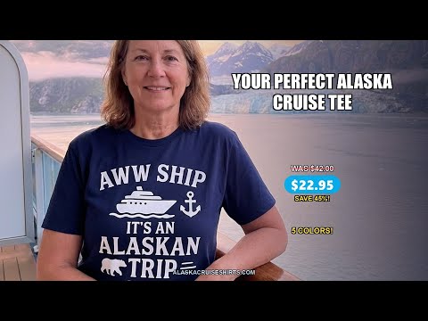 Alaska Cruise Shirt - Alaskan Trip 2026 Ship Anchor Bear Family Tee — T-Shirt - Video Demo