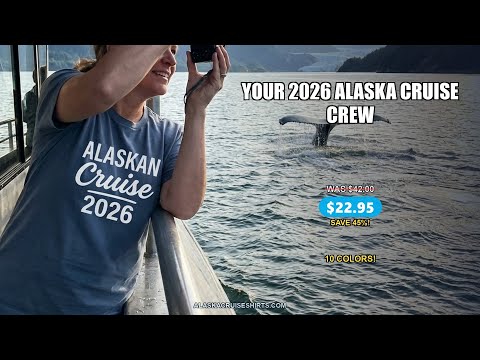 Alaskan Cruise 2026 Bold Script Vacation Group Travel Shirt — T-Shirt - Video Demo