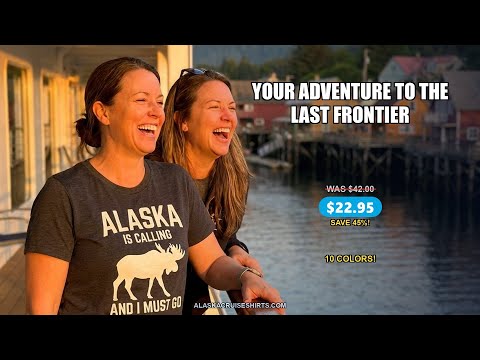 Alaska Is Calling Moose Silhouette Shirt - Wildlife Adventure Tee — T-Shirt - Video Demo