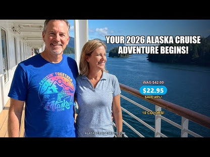 Alaska Cruise Adventure Mountains Wildlife Retro Family Group Shirt 2026 — T-Shirt - Video Demo