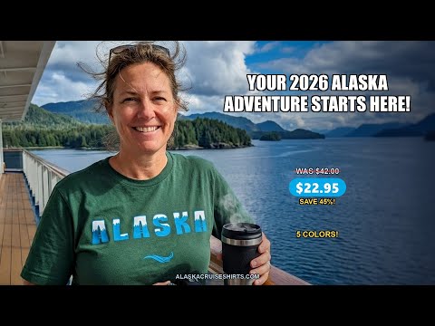 Alaska Cruise 2026 Shirt - Ship Mountains Anchor Family Adventure Tee — T-Shirt - Video Demo