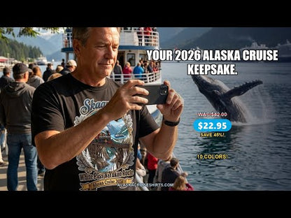 Skagway Alaska Cruise Shirt White Pass Yukon Route 2026 Souvenir — T-Shirt - Video Demo
