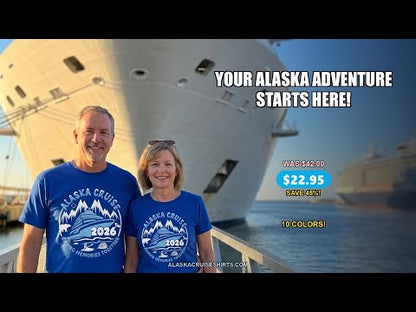 Alaska Cruise 2026 Family Adventure Shirt with Wildlife and Nature — T-Shirt - Video Demo