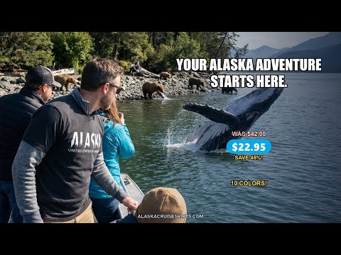 Alaska United States Typography Shirt - Bold Claw Mark Minimalist Design — T-Shirt - Video Demo