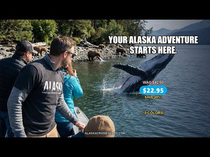 Alaska United States Typography Shirt - Bold Claw Mark Minimalist Design — T-Shirt - Video Demo
