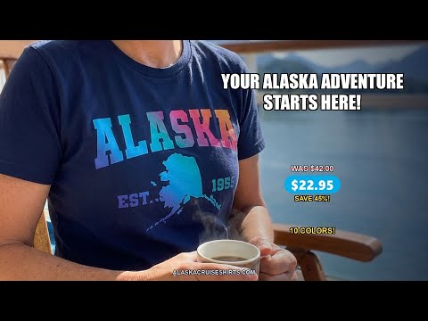 Retro Alaska Est 1959 Shirt - Bold Collegiate Map Gradient Design — T-Shirt - Video Demo