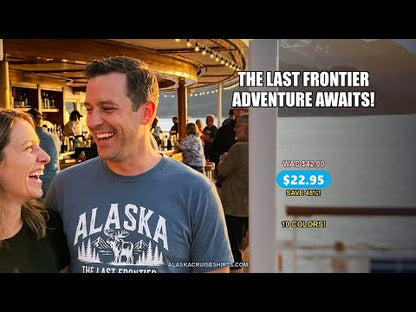 Alaska The Last Frontier Moose Mountain Wilderness Graphic Shirt — T-Shirt - Video Demo
