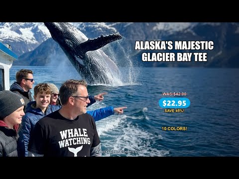 Glacier Bay Alaska National Park Classic Souvenir T-Shirt — T-Shirt - Video Demo