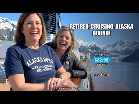 Alaska 2026 Officially Retired Gone Cruising Vacation Shirt — T-Shirt - Video Demo