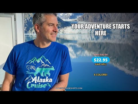 Alaska Cruise Bear Mountains Silhouette Shirt - Wilderness Adventure Tee — T-Shirt - Video Demo