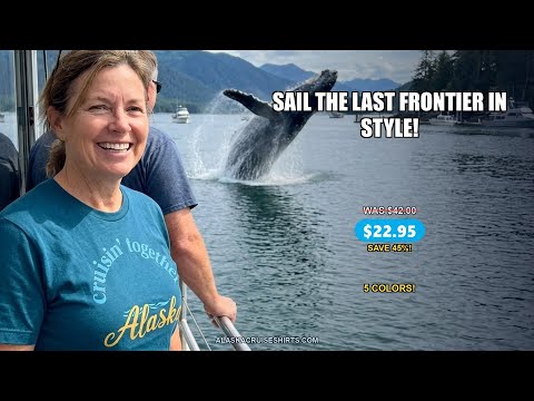 Alaska Cruise Adventure Shirt - Retro Mountains and Ship Graphic Tee — T-Shirt - Video Demo
