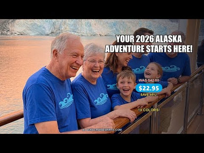 Alaska Cruise 2026 Shirt - Nautical Wildlife Adventure Graphic Tee — T-Shirt - Video Demo