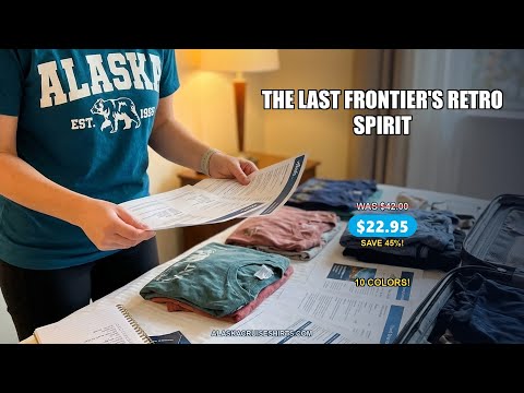 Vintage Alaska Bear Shirt - Est 1959 Collegiate Retro Graphic Tee — T-Shirt - Video Demo