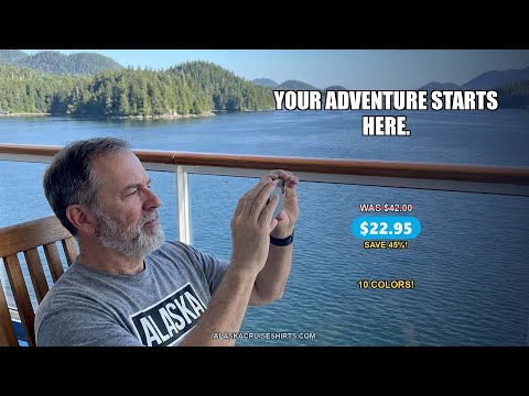 Alaska Bold Text Minimalist Monochrome Graphic Shirt for Travelers — T-Shirt - Video Demo