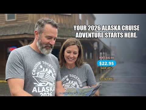 Cruisin Together Alaska Cruise Shirt - Scenic Mountains Ship 2026 — T-Shirt - Video Demo