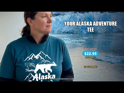 Alaska Cruise Shirt - Bear Mountains and Ship Graphic Adventure Tee — T-Shirt - Video Demo