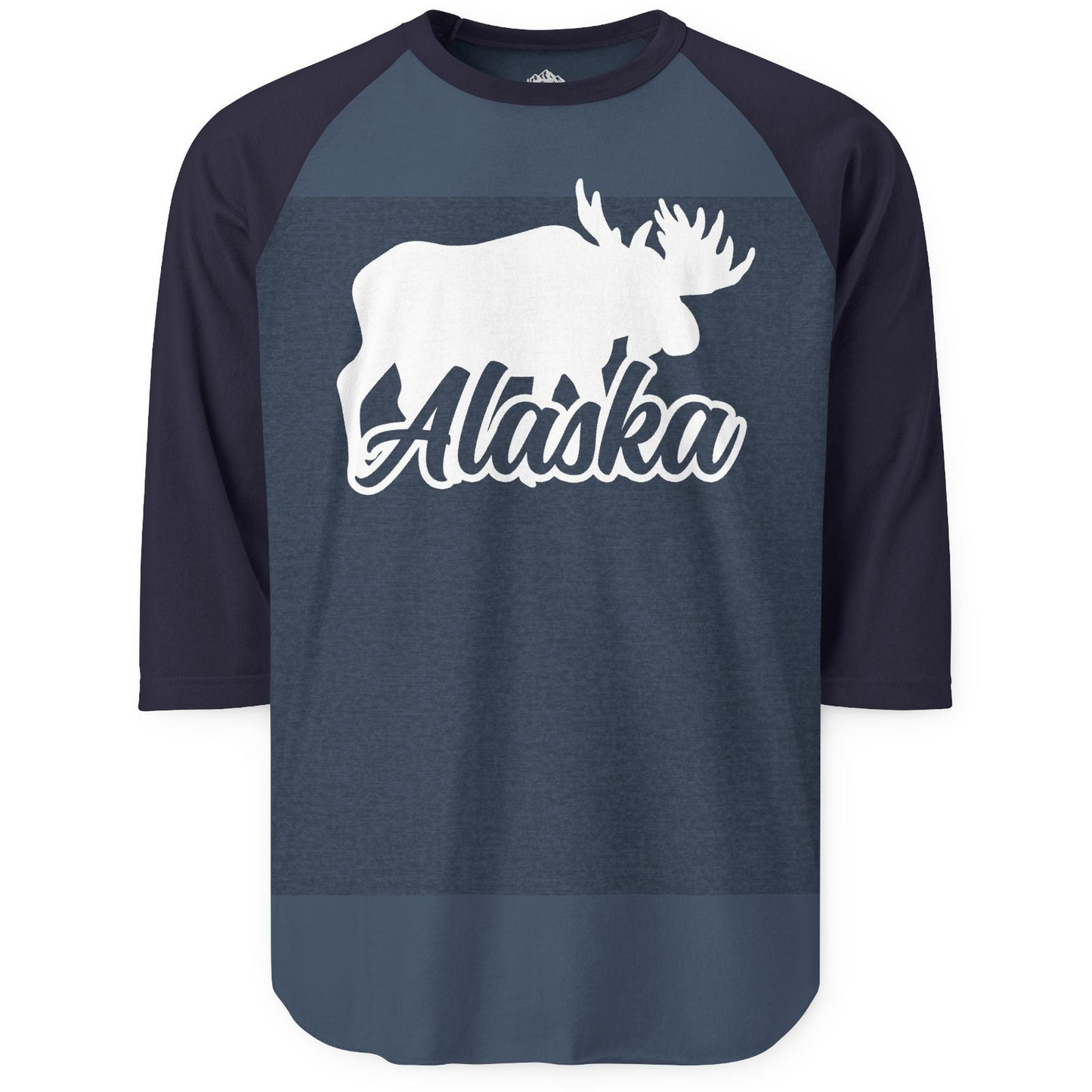 Alaska Moose Wildlife Silhouette Shirt 3/4 Sleeve Raglan Shirt – Alaska Cruise Shirts