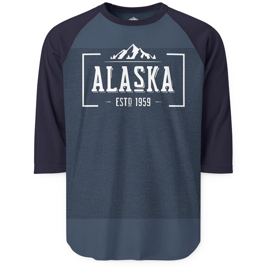 Vintage Alaska Estd 1959 Shirt 3/4 Sleeve Raglan Shirt – Alaska Cruise Shirts