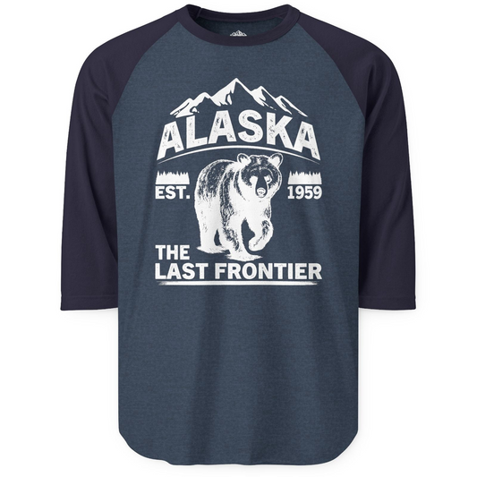 Alaska Bear Shirt 3/4 Sleeve Raglan Shirt – Alaska Cruise Shirts