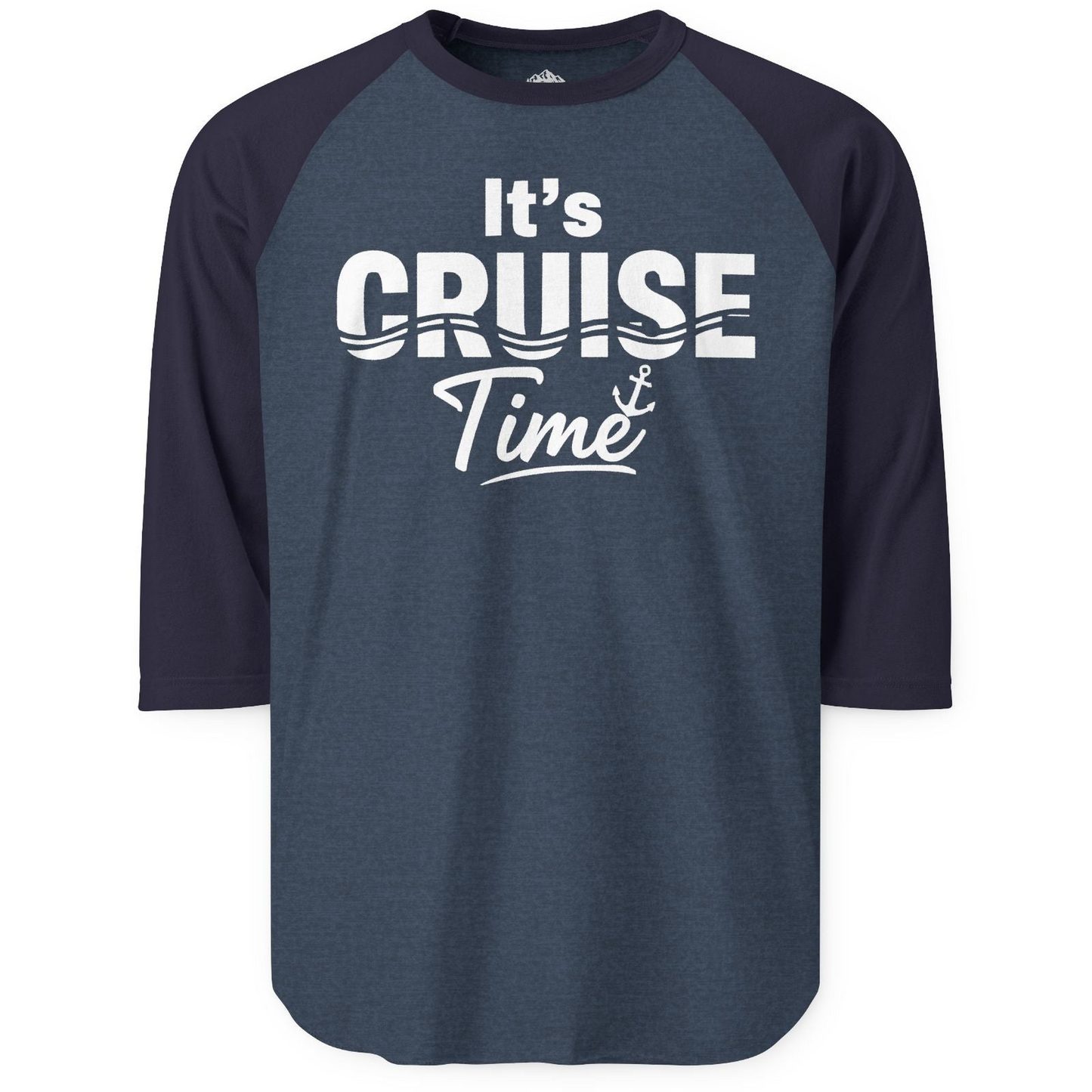 It’s Cruise Time Nautical Vacation Shirt for Cruise Travelers — 3/4 Sleeve 3/4 Sleeve Raglan Shirt – Alaska Cruise Shirts